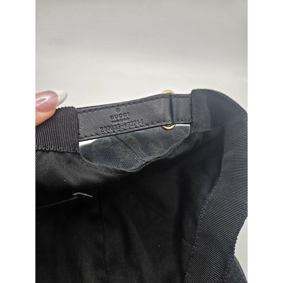 Gucci Black GG Monogram baseball cap XL sz main image 4